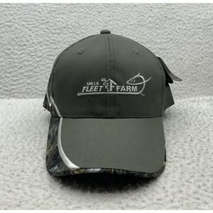 Mills Fleet Farm Camo‎ Baseball Hat Walleye Fishoflage Fishing Outdoors Hunting